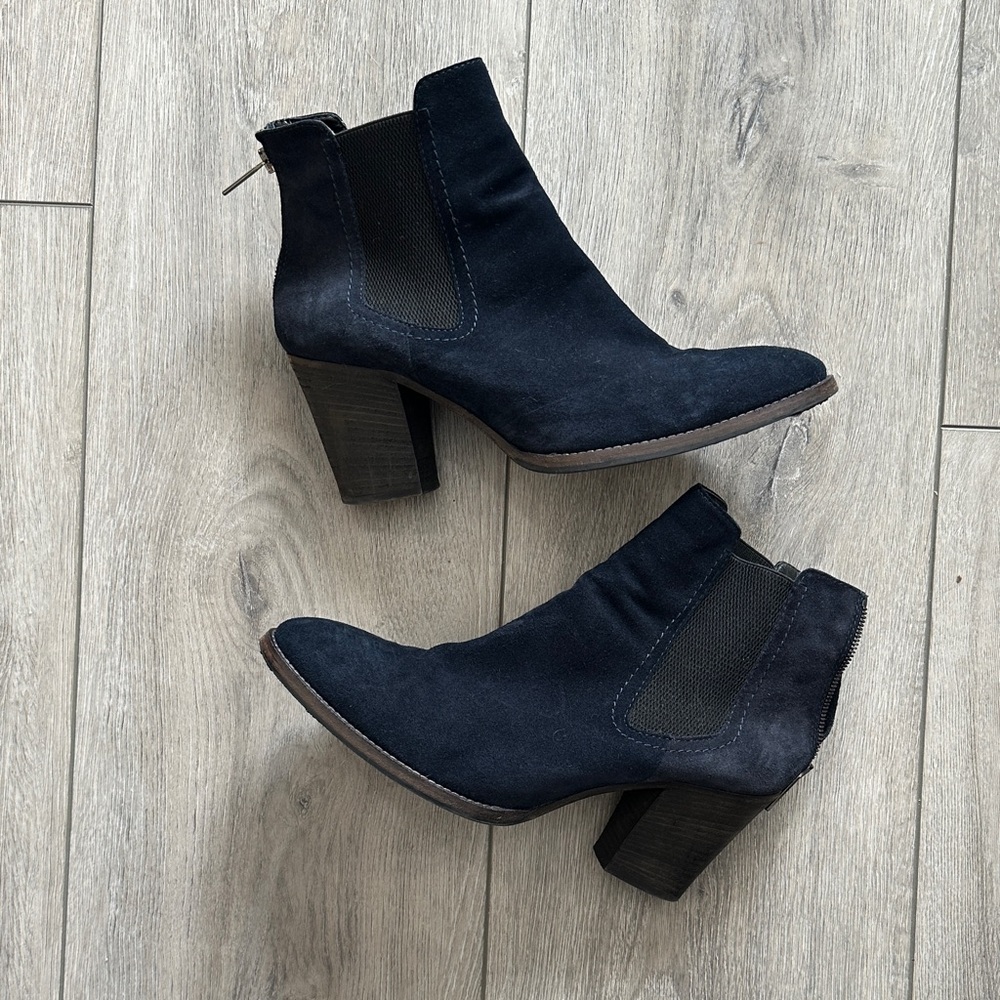 Aquatalia blue Suede Heeled Boots 12